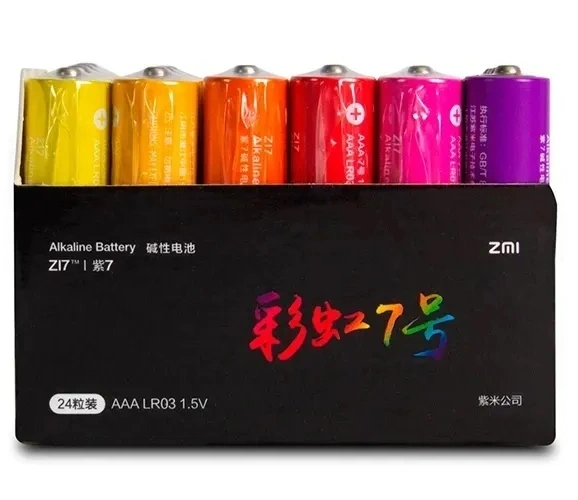 Батарейки ZMi Rainbow ZI7 типа AAA 24шт. 1.5V. Фото 2