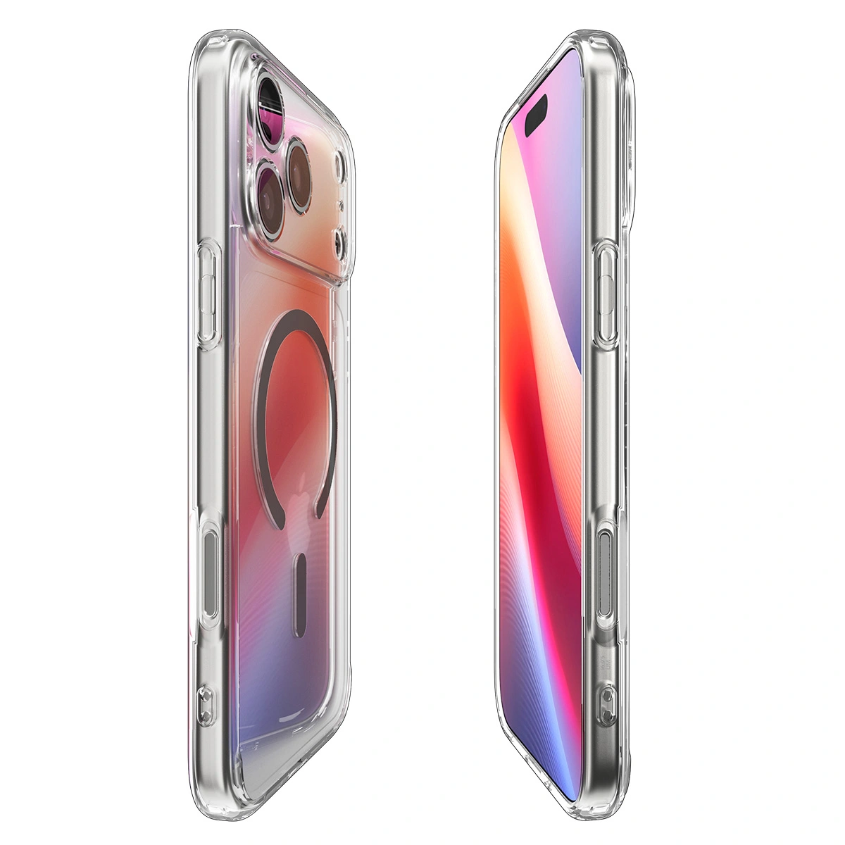 Накладка Spigen Ultra Hybrid Magsafe для iPhone 17 Pro, Прозрачный графит (ACS10347). Фото 5