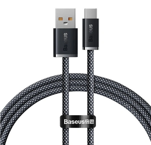 Кабель Baseus Dynamic Series Fast Charging Data Cable USB to Type-C 100Вт 1м, Серый (CALD000616). Фото 1