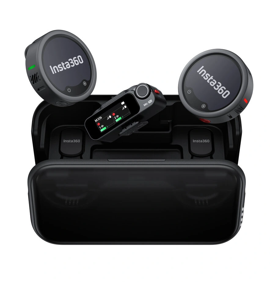 Микрофон беспроводной Insta360 Mic Pro (2TX+1RX+Charging Case) (Mic Pro01). Фото 1