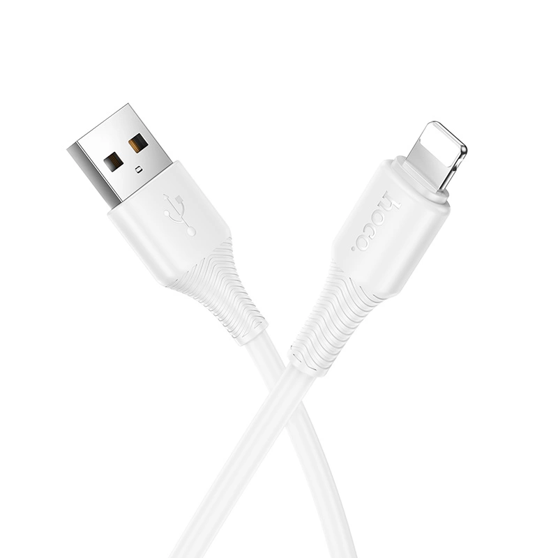 Кабель Hoco X120 Lightning to USB 2.4A 1м, Белый. Фото 1