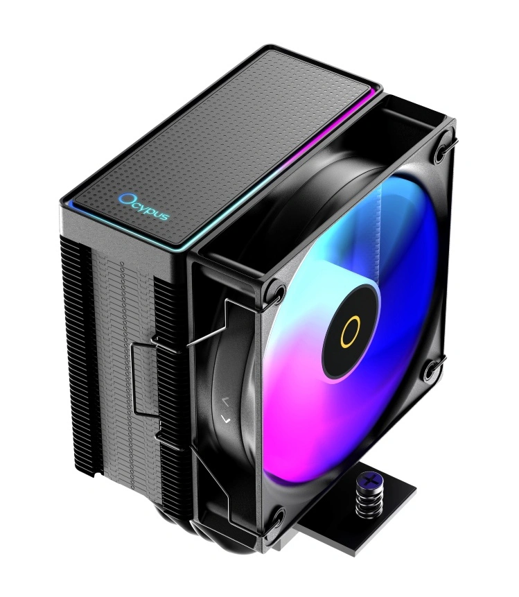 Кулер для процессора Ocypus Gamma A40 BK ARGB [Gamma-A40-BK1AAWN00X-GL] Чёрный. Фото 1