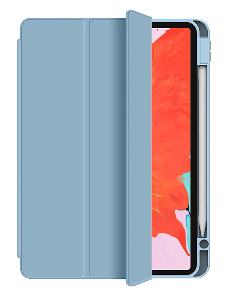 Чехол Wiwu Protective Case With pencil holder для iPad Air 10.9/11"(2018-2021), Голубой. Фото 1