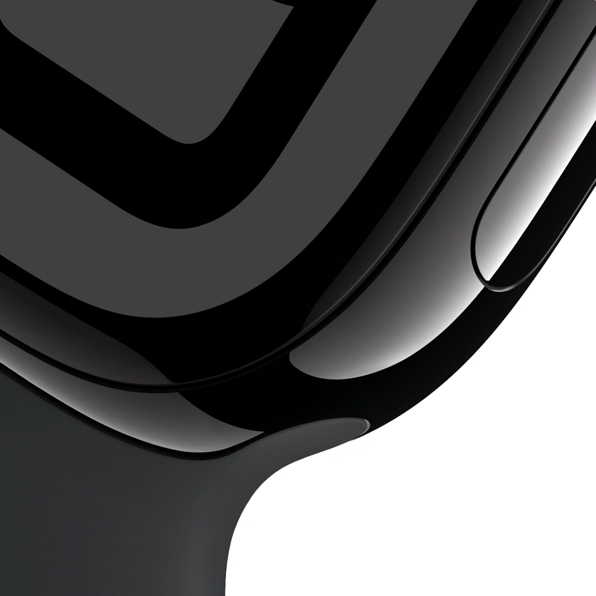 Apple Watch Series 10, 42 мм, алюминий цвета "чёрный глянец", Solo Loop Black, размер 5 (MWWX3). Фото 3