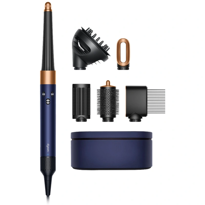 Стайлер для волос Dyson AirWrap ID Complete Long с диффузором HS08, Синий/Медный (подарочный кейс для хранения). Фото 1
