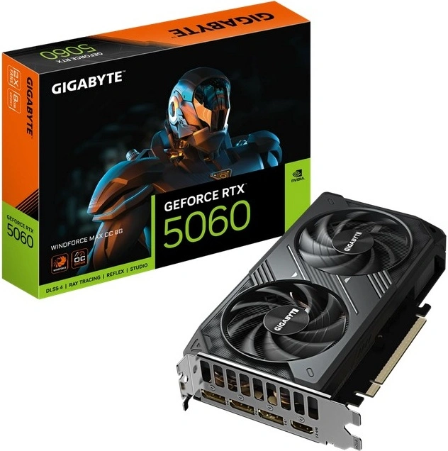 Видеокарта Gigabyte GeForce RTX 5060 WINDFORCE MAX OC V2 8Гб GDDR7 128 bit PCIe 5.0. Фото 7
