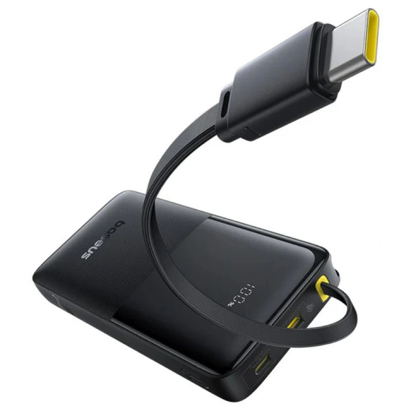 Внешний аккумулятор Baseus Bipow 2 Digital Display Power bank 10000mAh 20W, Чёрный (P10077101113-00). Фото 2