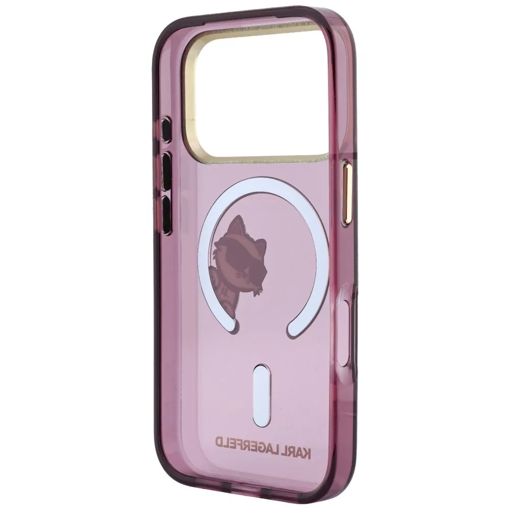 Накладка Lagerfeld для iPhone 18 Pro Max/17 Pro Max IML Sketch Choupette Hard (MagSafe), Burgundy (KLHMP18X6HCPSCR). Фото 3