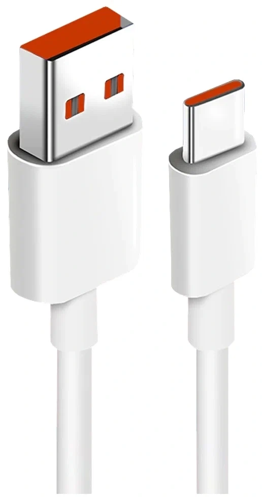 Кабель XiaoMi 6A USB to Type-C Fast Charging 1м, Белый. Фото 1