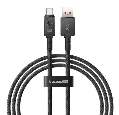 Кабель Baseus Unbreakable Series Fast Charging Data Cable USB to Type-C 100Вт 1м, Чёрный (P10355801111-00). Фото 1