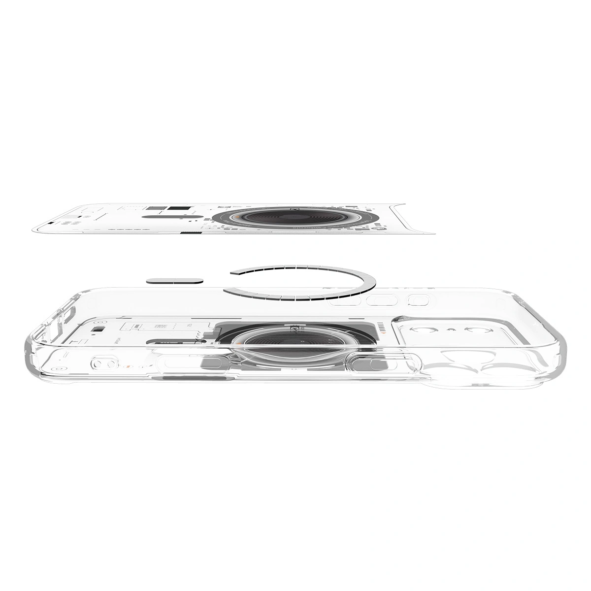 Накладка Spigen Ultra Hybrid (MagSafe) для iPhone 17 Pro, Прозрачная (ACS10354). Фото 7