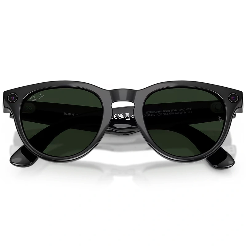Умные очки Ray Ban Headliner (Gen 2) RW4013 Глянцевый чёрный/Серо-зелёный фотохром M 150-50 (601/1M50). Фото 8