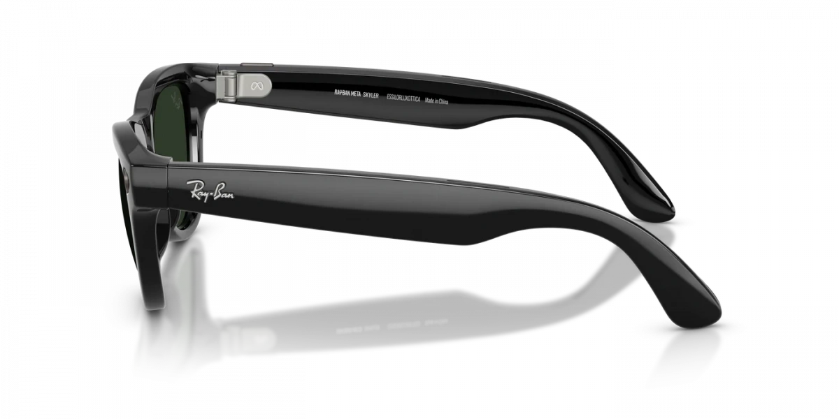 Умные очки Ray Ban Skyler (Gen 2) RW4014 Глянцевый чёрный/Серо-зелёный фотохром L 150-52mm (601/1M52). Фото 4