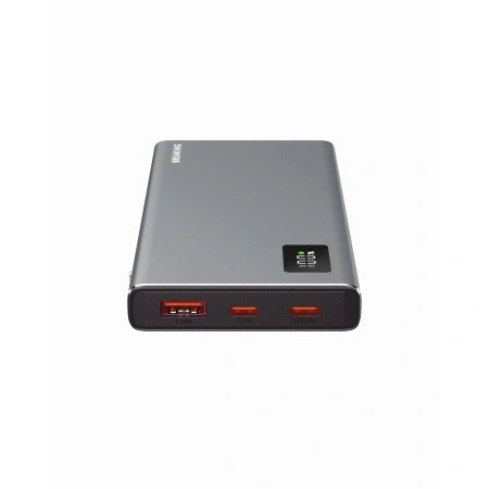 Внешний аккумулятор Breaking Metallica USB-A+2USB-C, 10000мАч, 22Вт,PD, QC 3.0 LED, Графит. Фото 3
