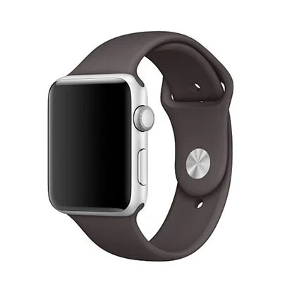 Ремешок силиконовый для Apple Watch 44/45/46/49мм, Какао. Фото 1