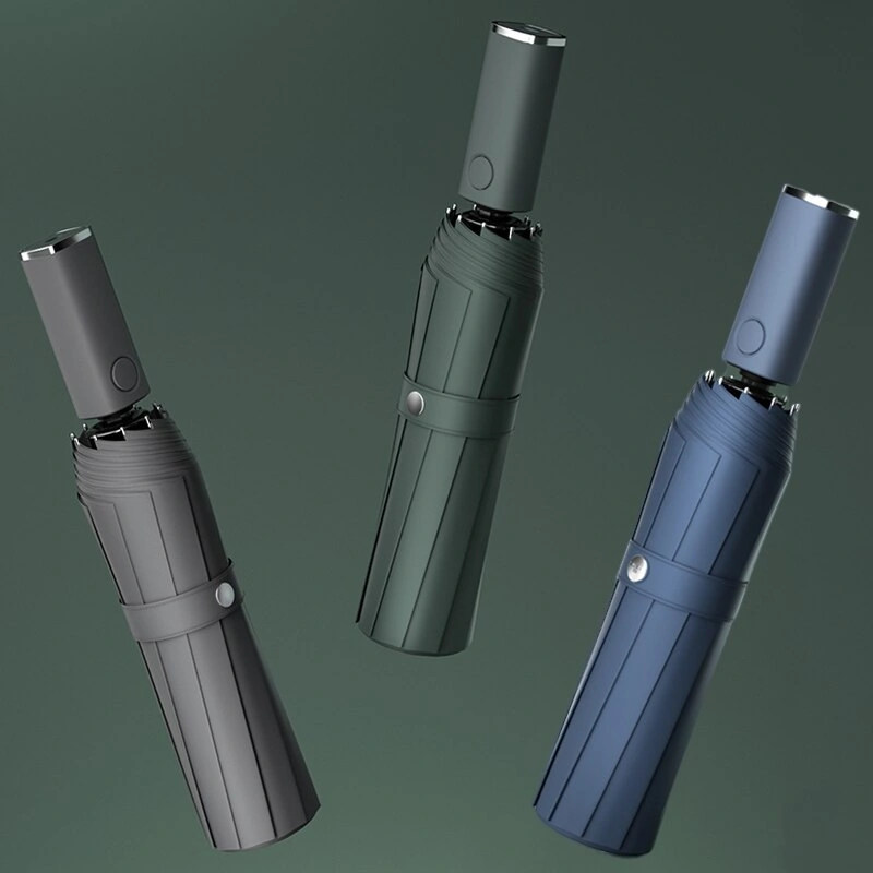 Зонт Zuodu Full Automatic Umbrella Led, Синий (ZD107-LAN). Фото 2