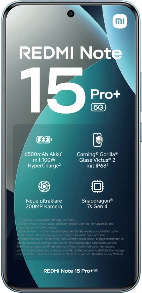 Смартфон Redmi Note 15 Pro Plus 5G 8/256Гб Ледниково голубой. Фото 2