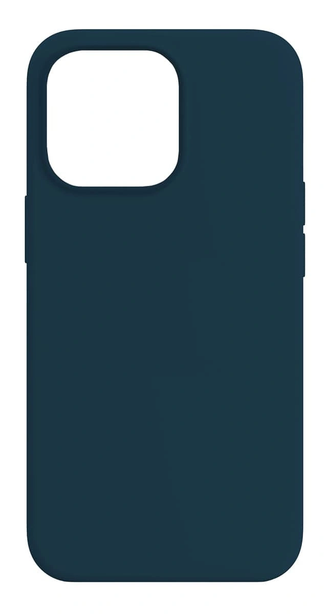 Накладка Silicone Case для iPhone 15 Pro, Тёмно-синяя. Фото 1