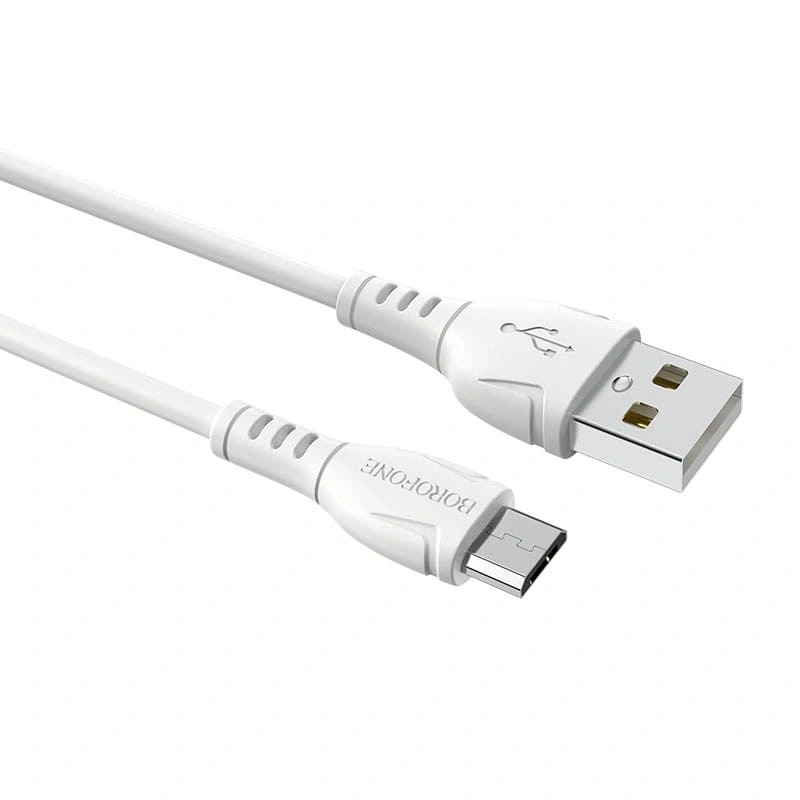 Кабель Borofone BX51 Triumph USB For Micro 1м, Белый. Фото 2