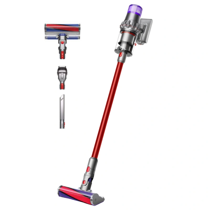 Беспроводной пылесос Dyson V15 Origin Fluffy (SV51), Никель/Красный. Фото 1