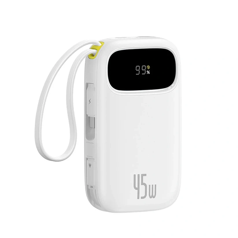 Внешний аккумулятор Baseus EnerFill FC31 10000mAh Qpow 3 45W, Белый (E0028C01). Фото 2