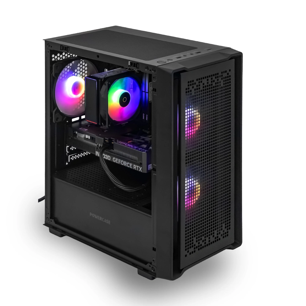 Системный блок CORE S (SM04 Intel Core i3-12100, 16Гб DDR4, RTX5060, SSD 512Гб M.2, Gigabyte H610M-K, 650Вт). Фото 2