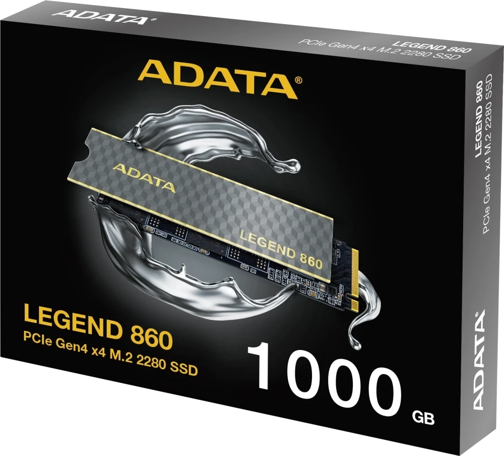 SSD накопитель A-Data Legend 860 1ТБ, M.2 2280, PCIe 4.0 x4, NVMe, M.2 (SLEG-860-1000GCS). Фото 4