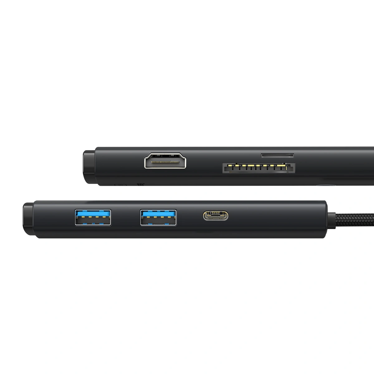 Хаб Baseus Lite Series 6-Port Type-C HUB Docking Station, Black (WKQX050101). Фото 3