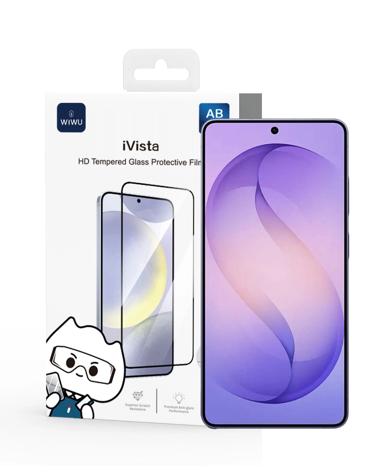 Защитное стекло Wiwu для Samsung S26 Ultra iVista HD Tempered Glass, Чёрное (GT-024). Фото 1