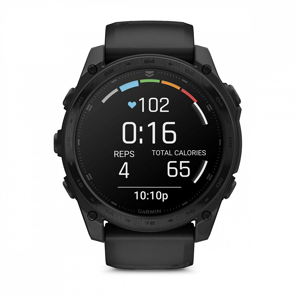 Умные часы Garmin Tactix 8 51mm, Amoled/Sapphire, Чёрный силиконовый ремешок (010-04553-01). Фото 7