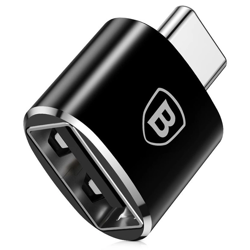 Переходник Baseus Adapter Converter USB-C - USB-A, Чёрный CATOTG-01. Фото 3