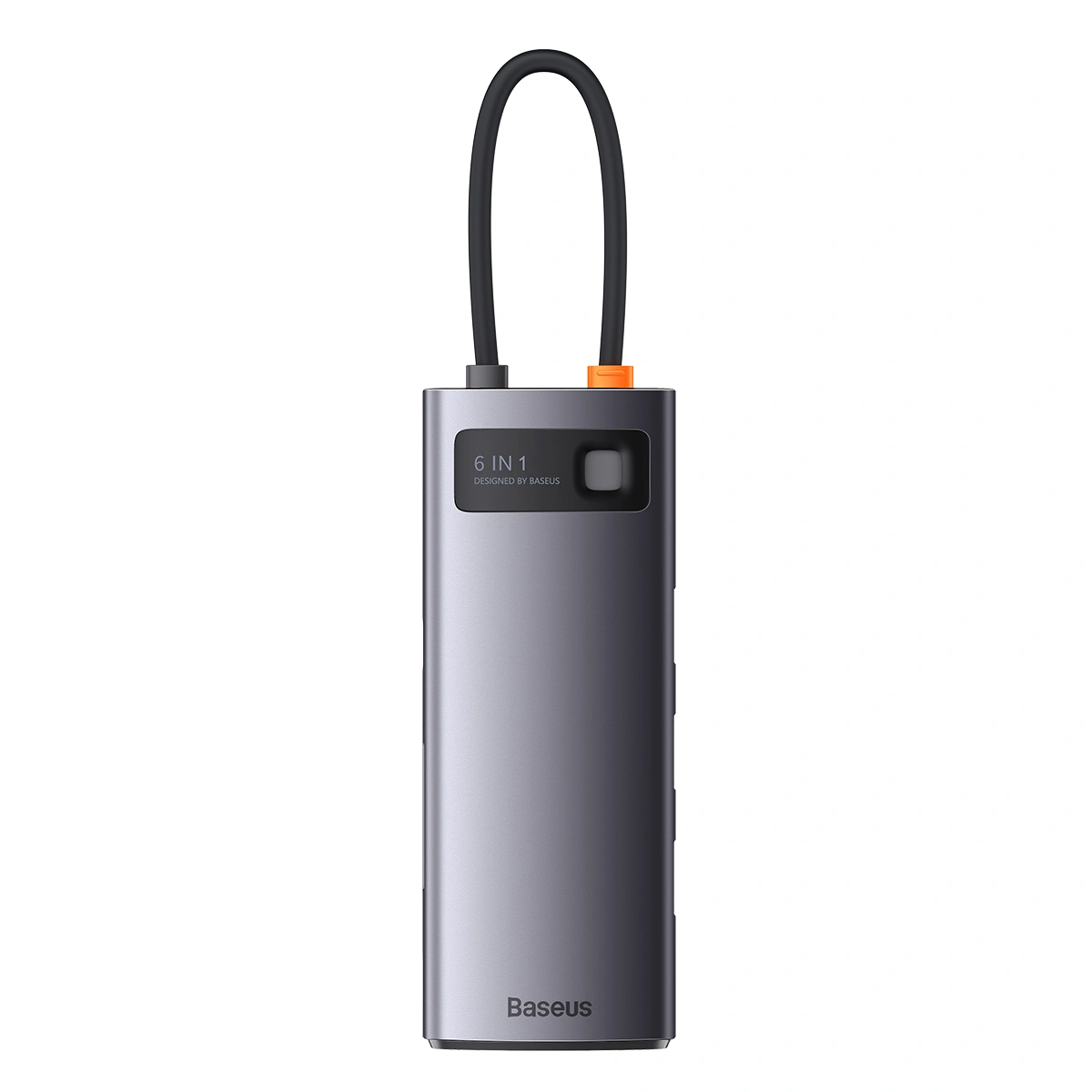Хаб Metal Gleam Series 7-in-1 Multifunctional Type-C HUB Docking Station 2хUSB3.0, 2хType-C, HDMI, SD, TF, Серый (WKWG020113). Фото 4