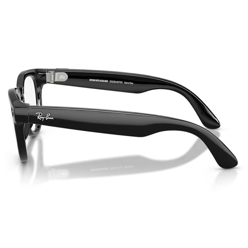 Умные очки Ray Ban Headliner (Gen 2) RW4013 Глянцевый чёрный/Серо-зелёный фотохром M 150-50 (601/1M50). Фото 5
