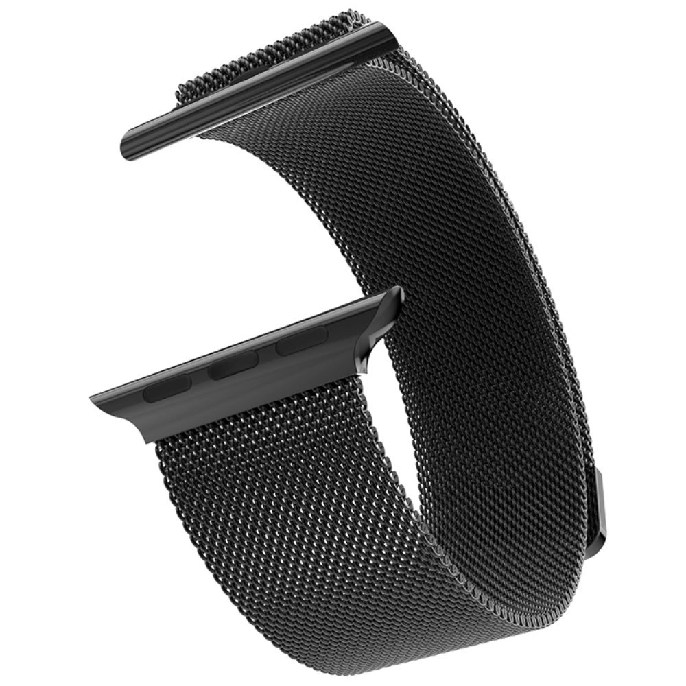 Ремешок для Apple Watch 38/40/41/42мм миланский сетчатый браслет, Black. Фото 1