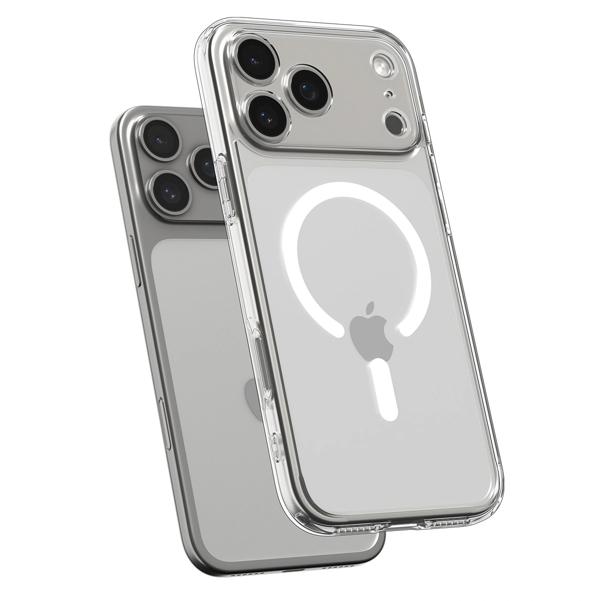 Накладка Spigen Ultra Hybrid MagSafe для iPhone 17 Pro, Прозрачно-белая (ACS10346). Фото 5