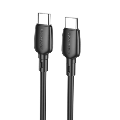 Кабель Borofone BX93 Type-C for Type-C 100Вт 1м, Чёрный. Фото 1
