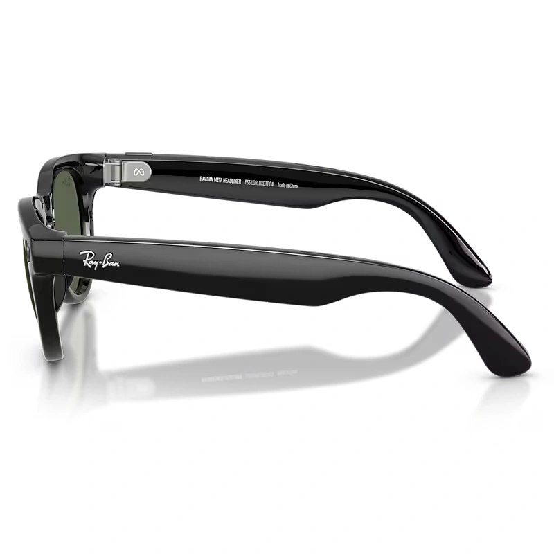 Умные очки Ray Ban Headliner (Gen 2) RW4013 Глянцевый чёрный/Зелёный G-15 M 150-50 (601/7150). Фото 3
