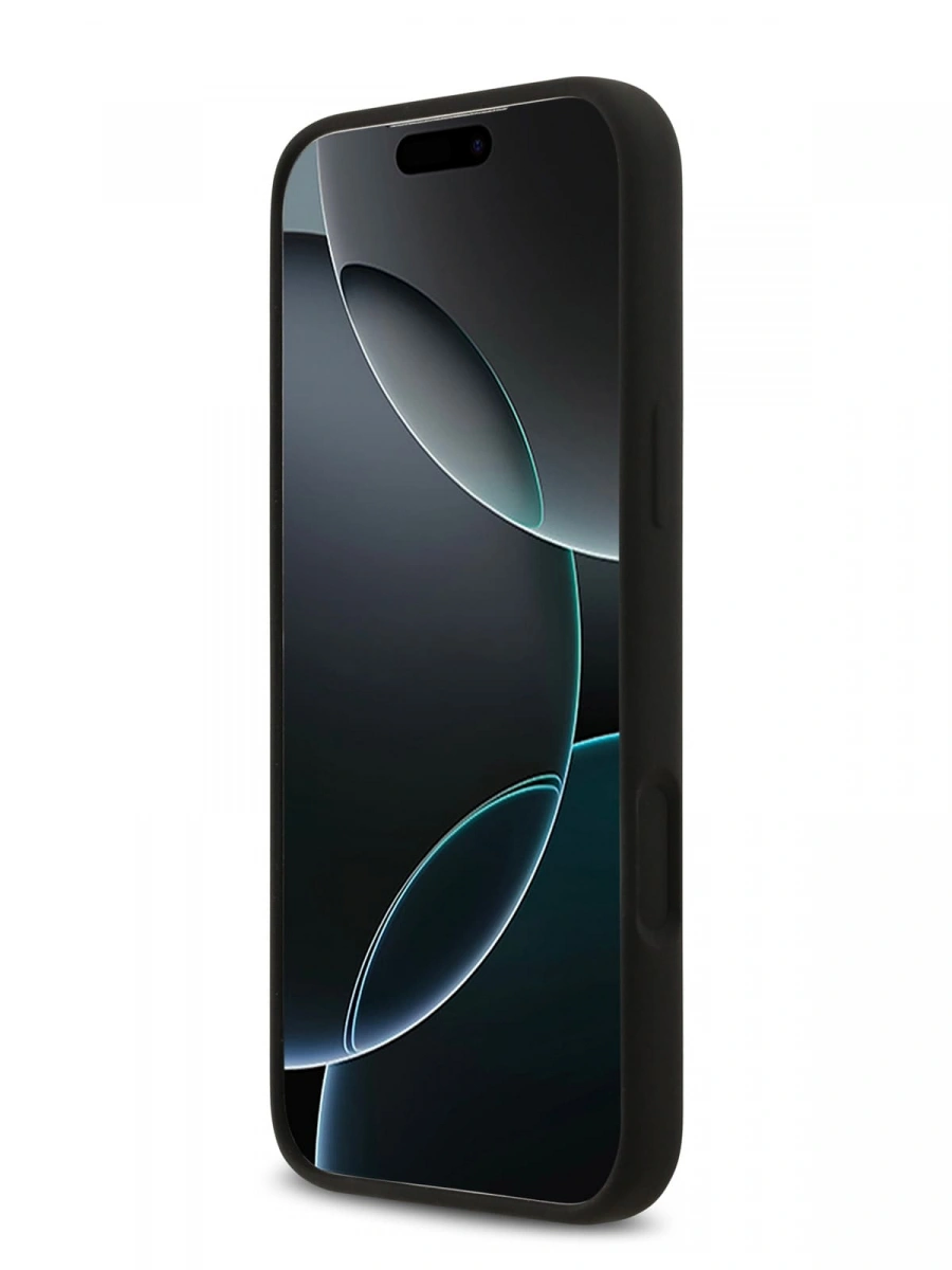 Накладка Lagerfeld для iPhone 17 Pro Liquid Silicone Hearts (MagSafe), Чёрный (KLHMP17LSMHBKSOK). Фото 5
