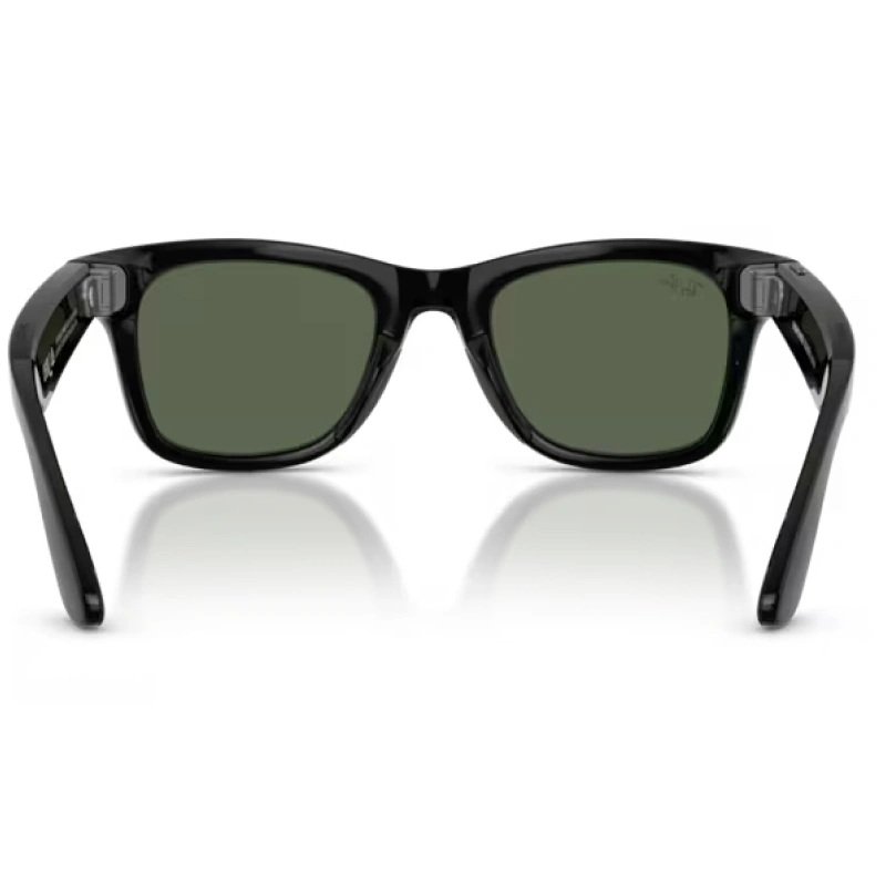 Умные очки Ray Ban Wayfarer (Gen 2) RW4012 Глянцевый чёрный/Зелёный G-15 L 155-53mm (601/7153). Фото 4