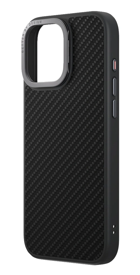 Накладка Uniq для iPhone 16 Pro Max KEVA Max Kevlar with Camera stand (MagSafe), Black (IP6.9P(2024)-KEVMMBLK). Фото 3