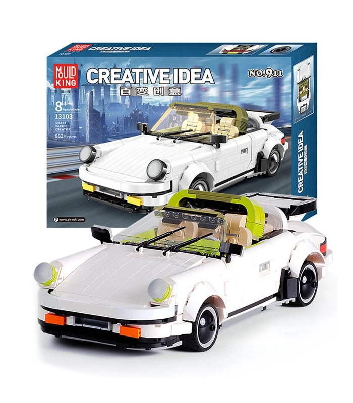 Конструктор Mould King Creative Idea 13103. Porsche 911 Roadster, 882 детали. Фото 1