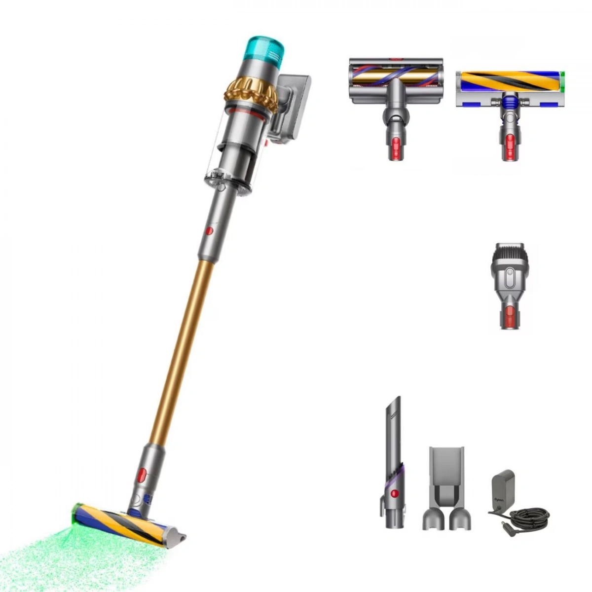 Беспроводной пылесос Dyson V15 Detect Absolute (SV47), Gold/Gold. Фото 1