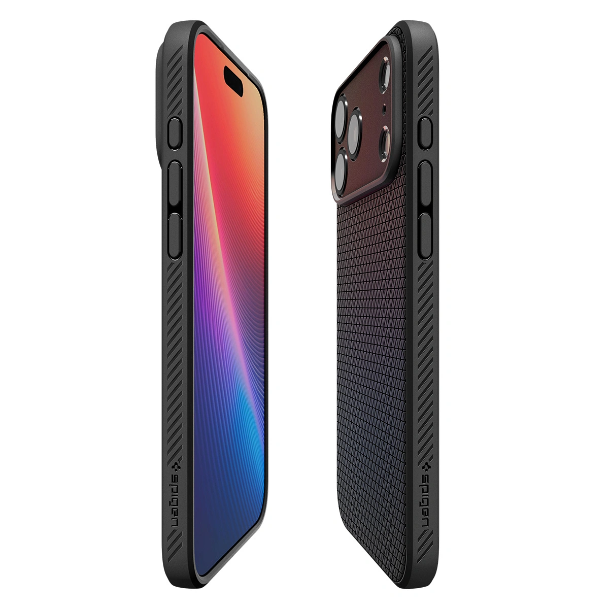 Накладка Spigen Liquid Air для iPhone 17 Pro Max, Чёрная матовая (ACS10265). Фото 7