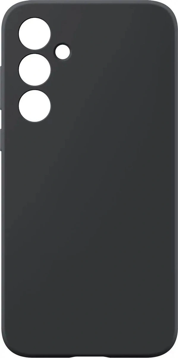 Накладка Silicone Case Logo для Samsung Galaxy A35 5G, Чёрная. Фото 1