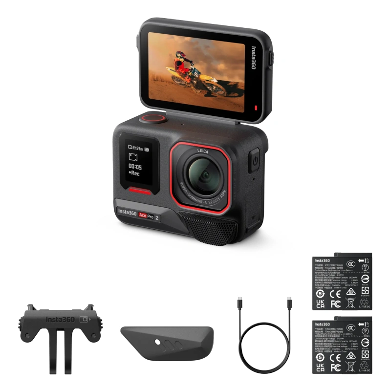 Экшн-камера Insta360 Ace Pro 2 Dual Battery, Чёрный (ACEPRO208). Фото 6