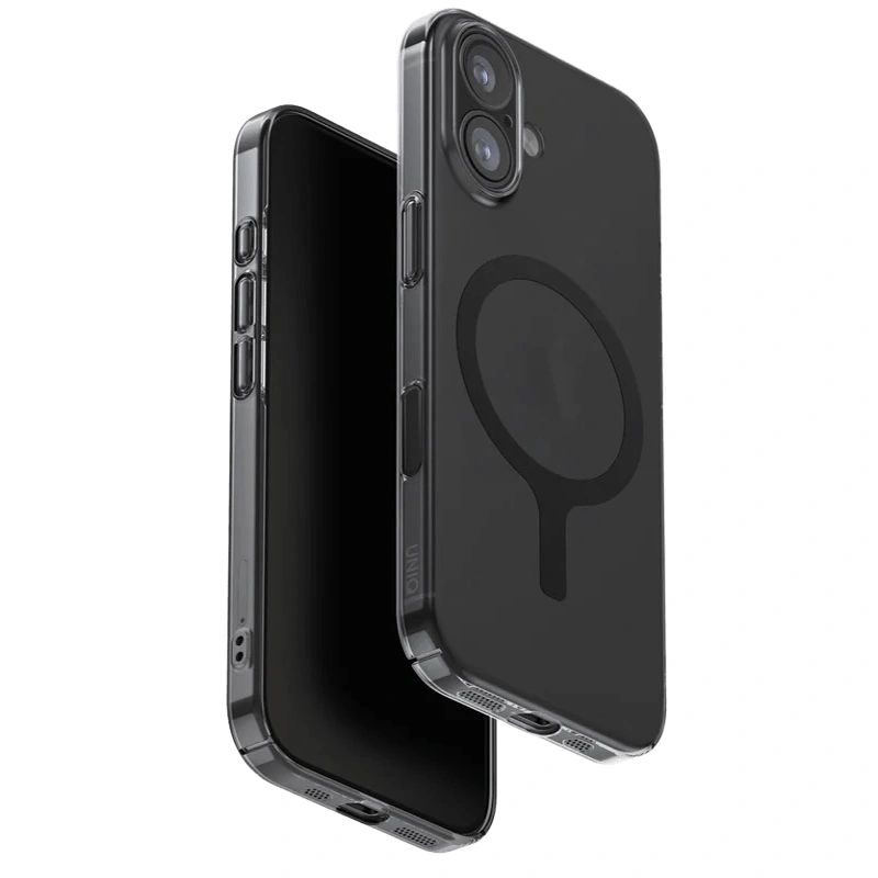Накладка Uniq AirSuit MagSafe для iPhone 17, Glossy Smoke (IP6.3(2025)-ASMGSMK). Фото 1