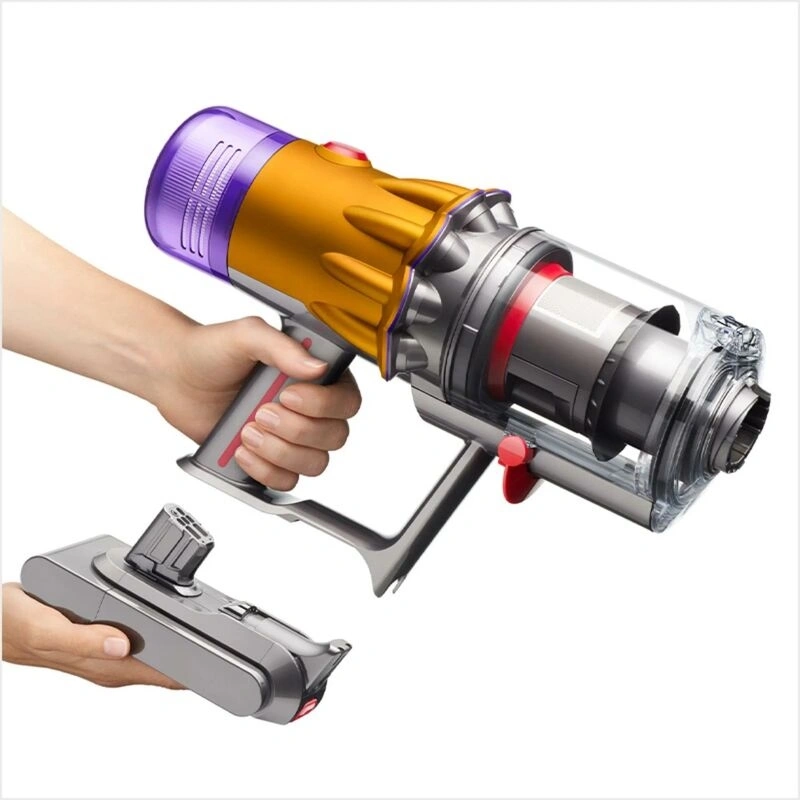 Беспроводной пылесос Dyson V12S Detect Slim Submarine Yellow/Nickel (SV46). Фото 2