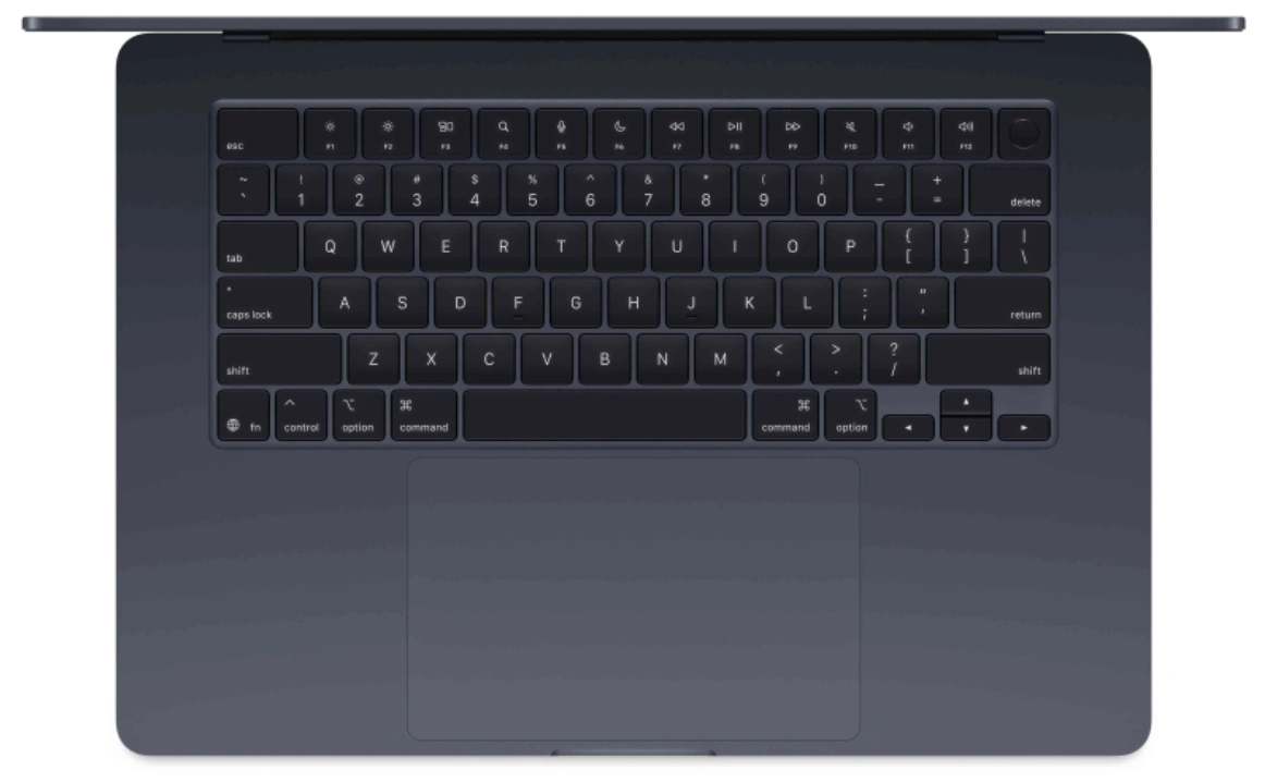 Apple MacBook Air 15" 2026 1Тб Тёмная Ночь (MDVK4) (M5, 10-ядер CPU/10-ядер GPU, 16Гб, 1 Тб SSD). Фото 2