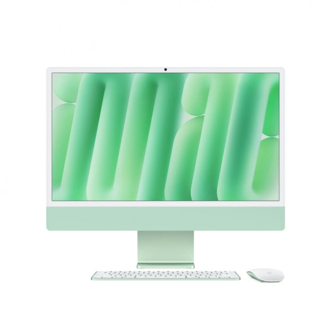 Apple iMac 24" Retina 4,5K, (MWUY3) (M4, 10-ядер CPU, 10-ядер GPU, 16 ГБ, 256 ГБ SSD, 2024), Зелёный. Фото 2