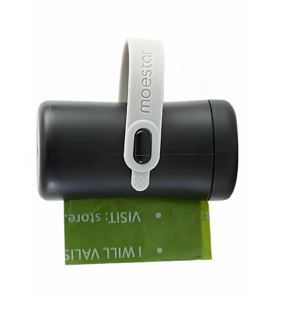 Контейнер с пакетами Moestar для выгула собак GO! Pet Poop Bag Holder (MS0090004), Чёрный. Фото 1